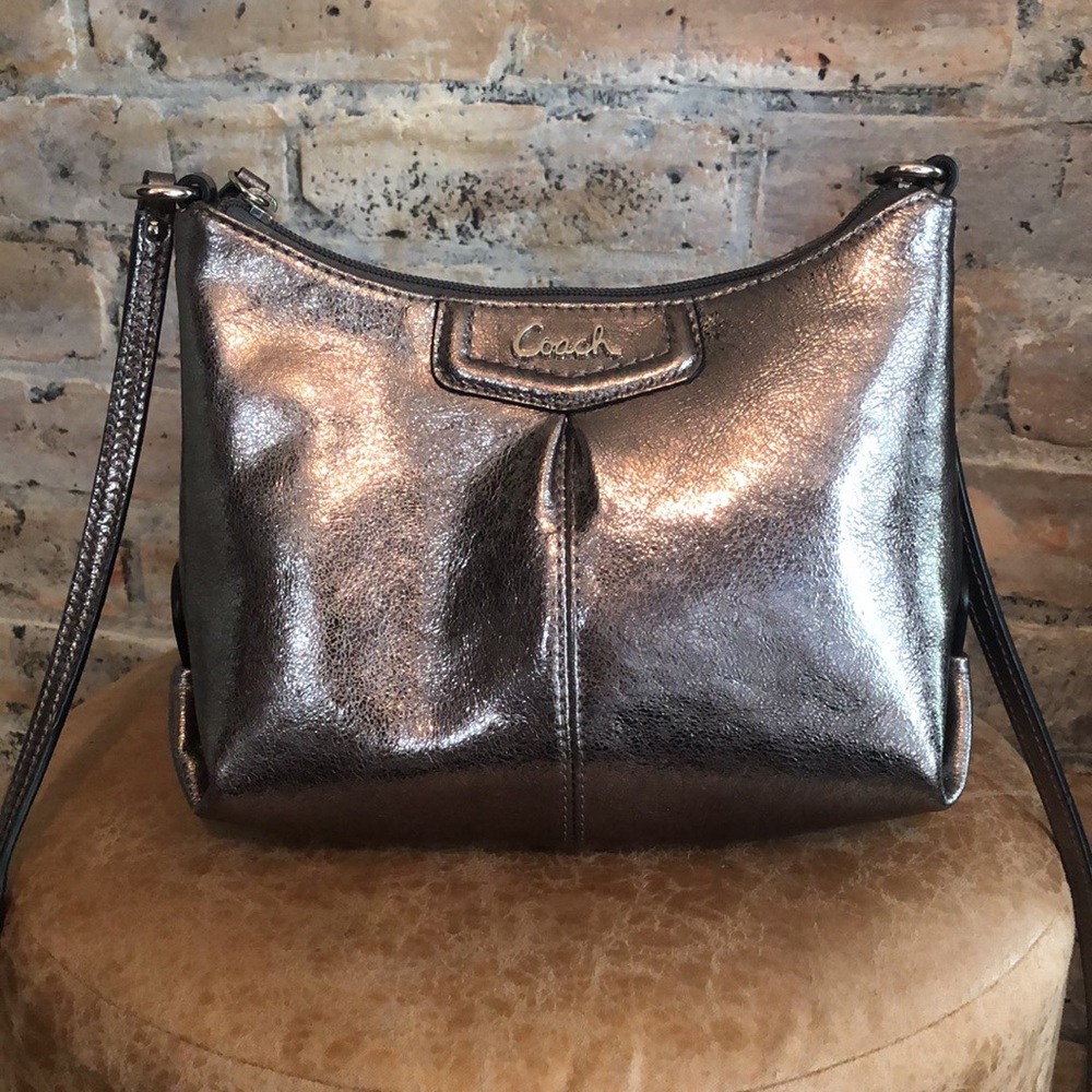 Coach Metallic Crossbody Mini Bag